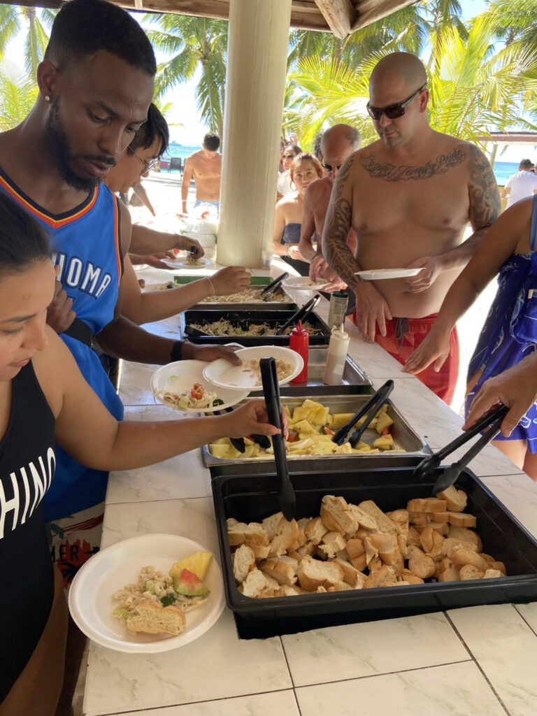 Lunch on Saona Island Excursion